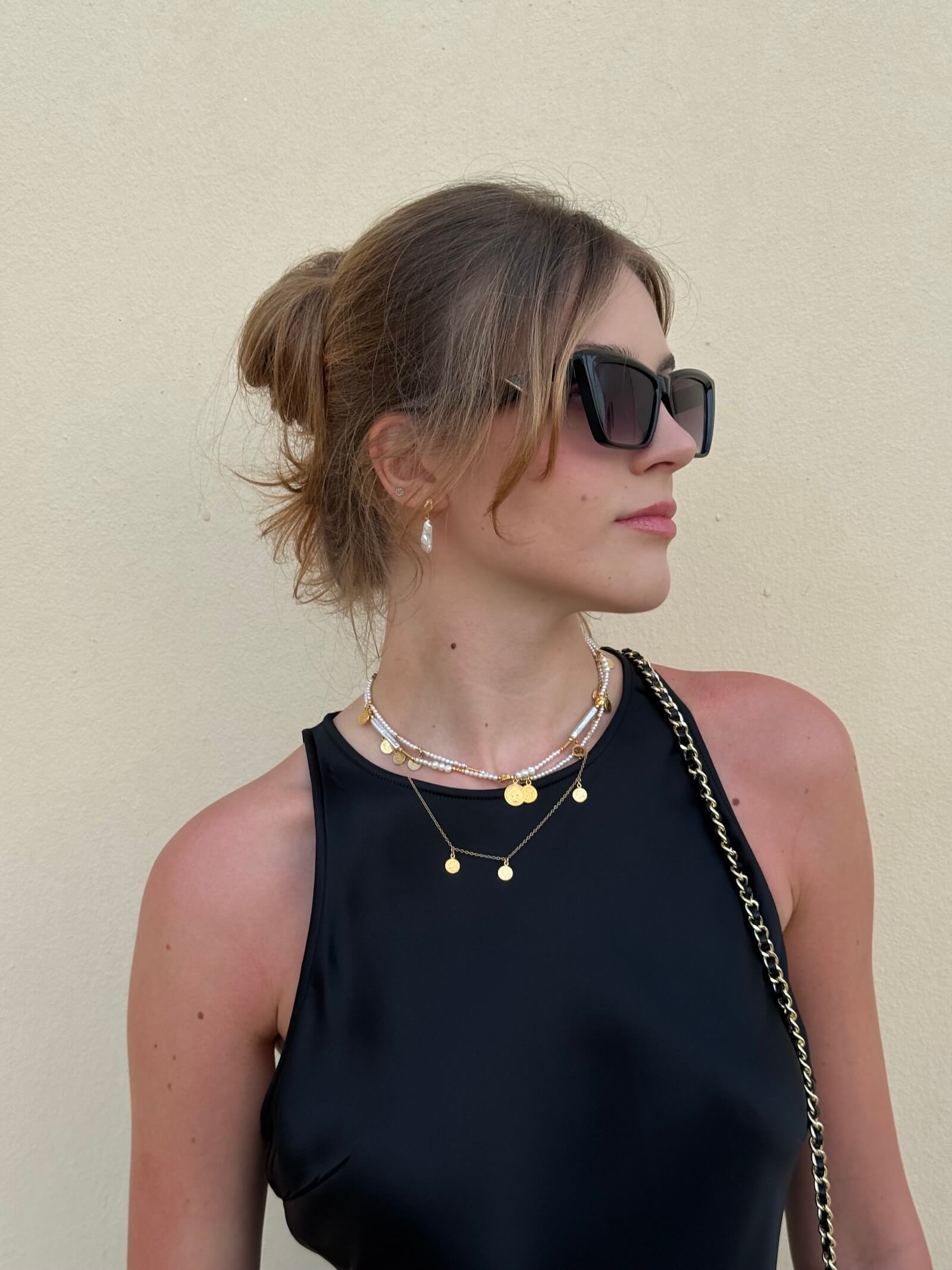 Łańcuszek Pozłacany ze słoneczkiem