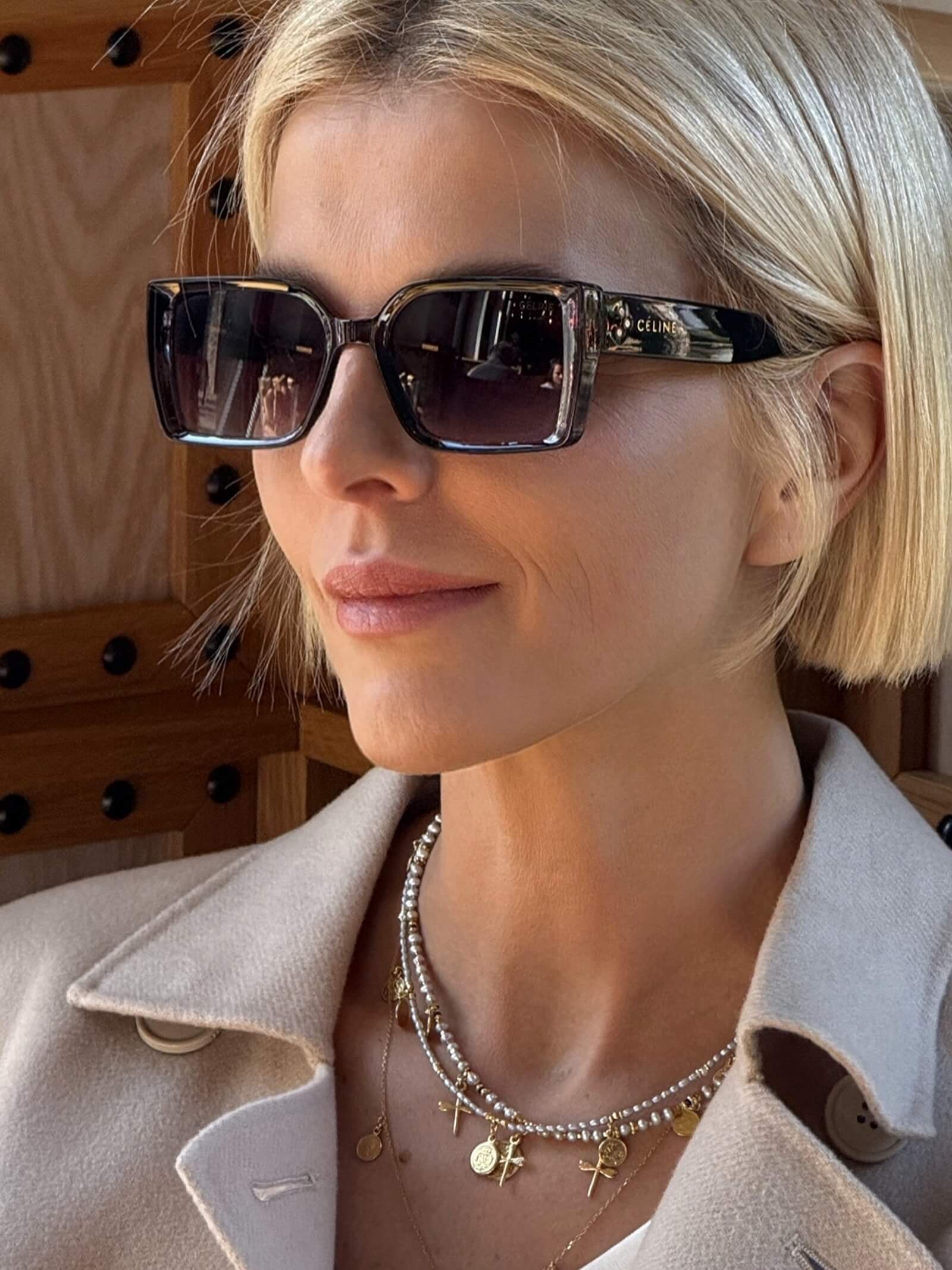 Zestaw Naszyjników z Szarych Pereł z Monetkami