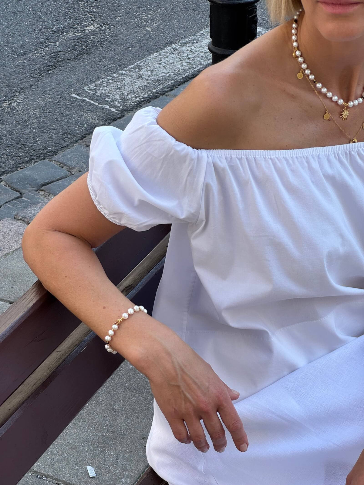 Perlenarmband mit Turmalin