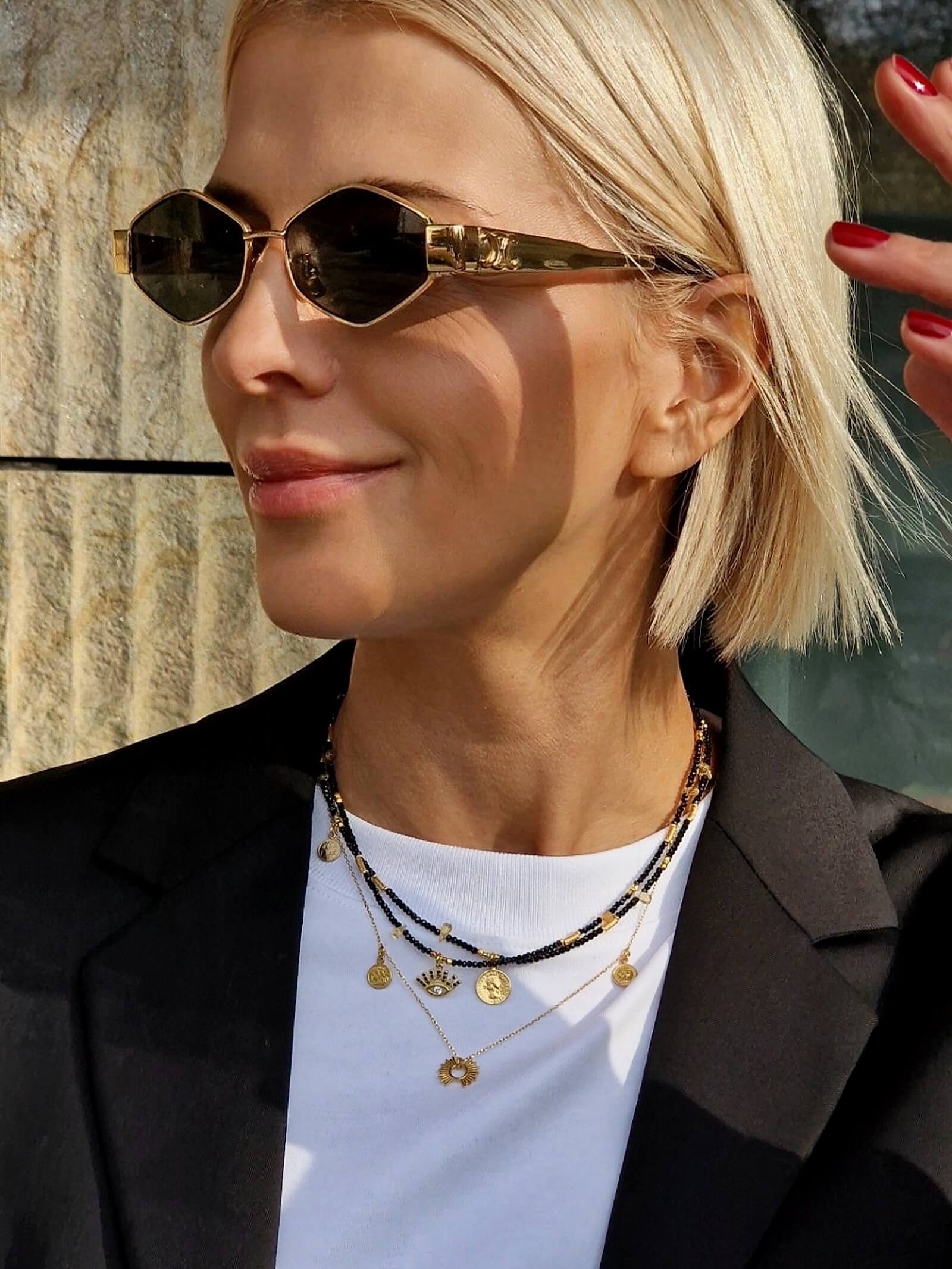 Black Spinel Necklace Set