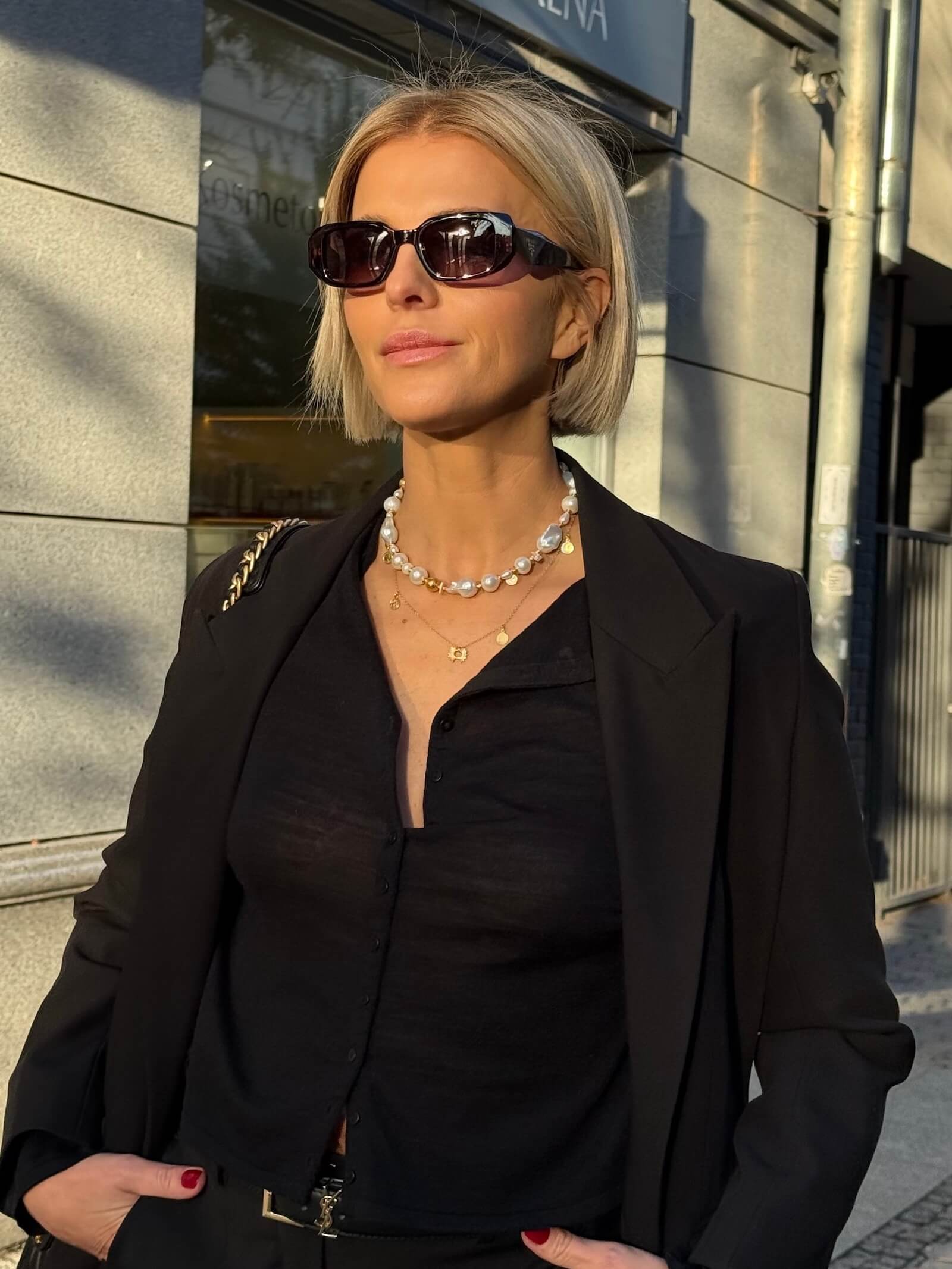 Choker z Białych Pereł Barokowych - ULASIENICKA