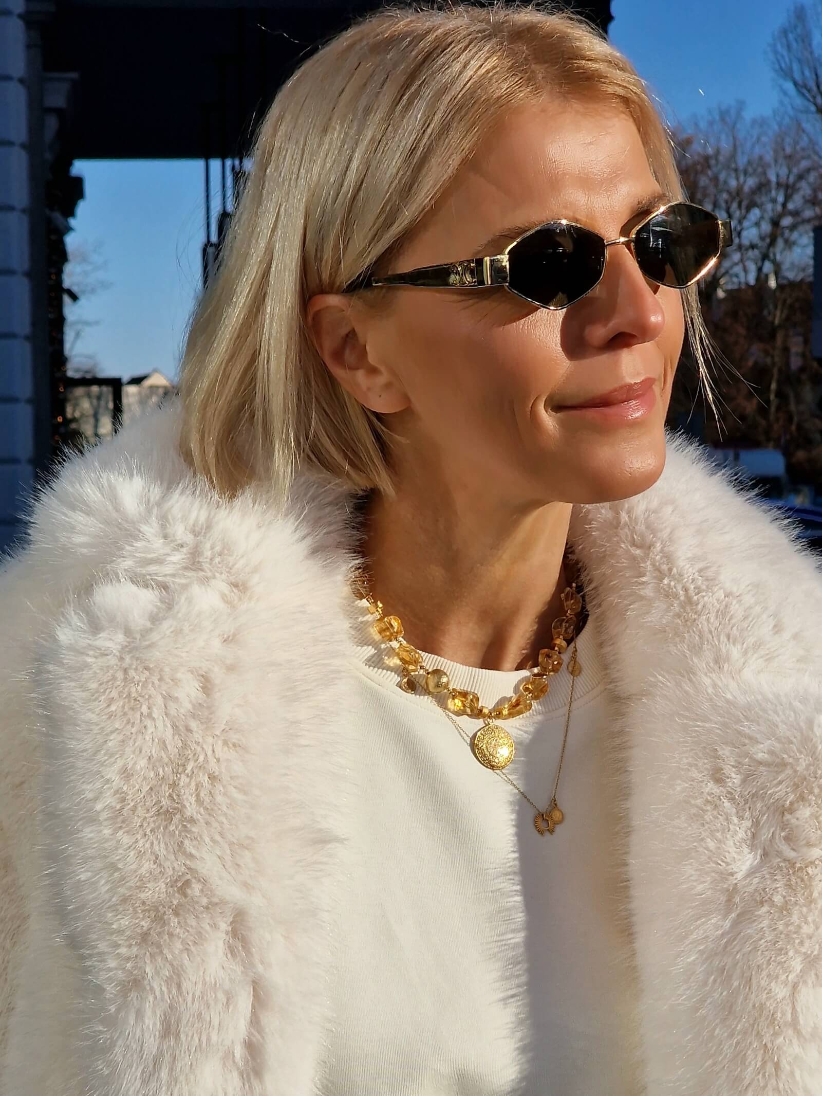 Naszyjnik z Cytrynów z Zawieszką - Moneta Azteków