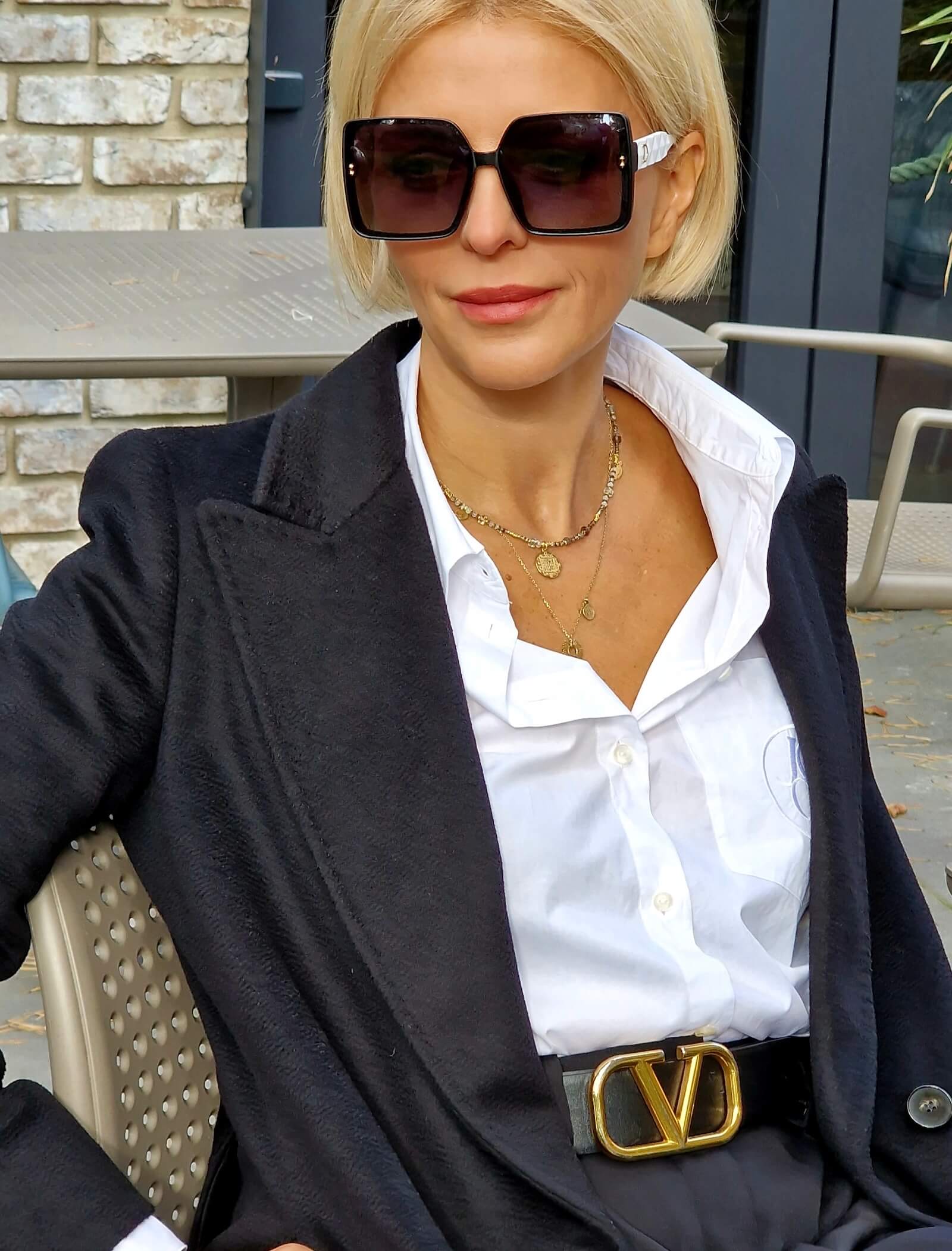 Labradorite and Smoky Quartz Necklace with Pendant - Coin