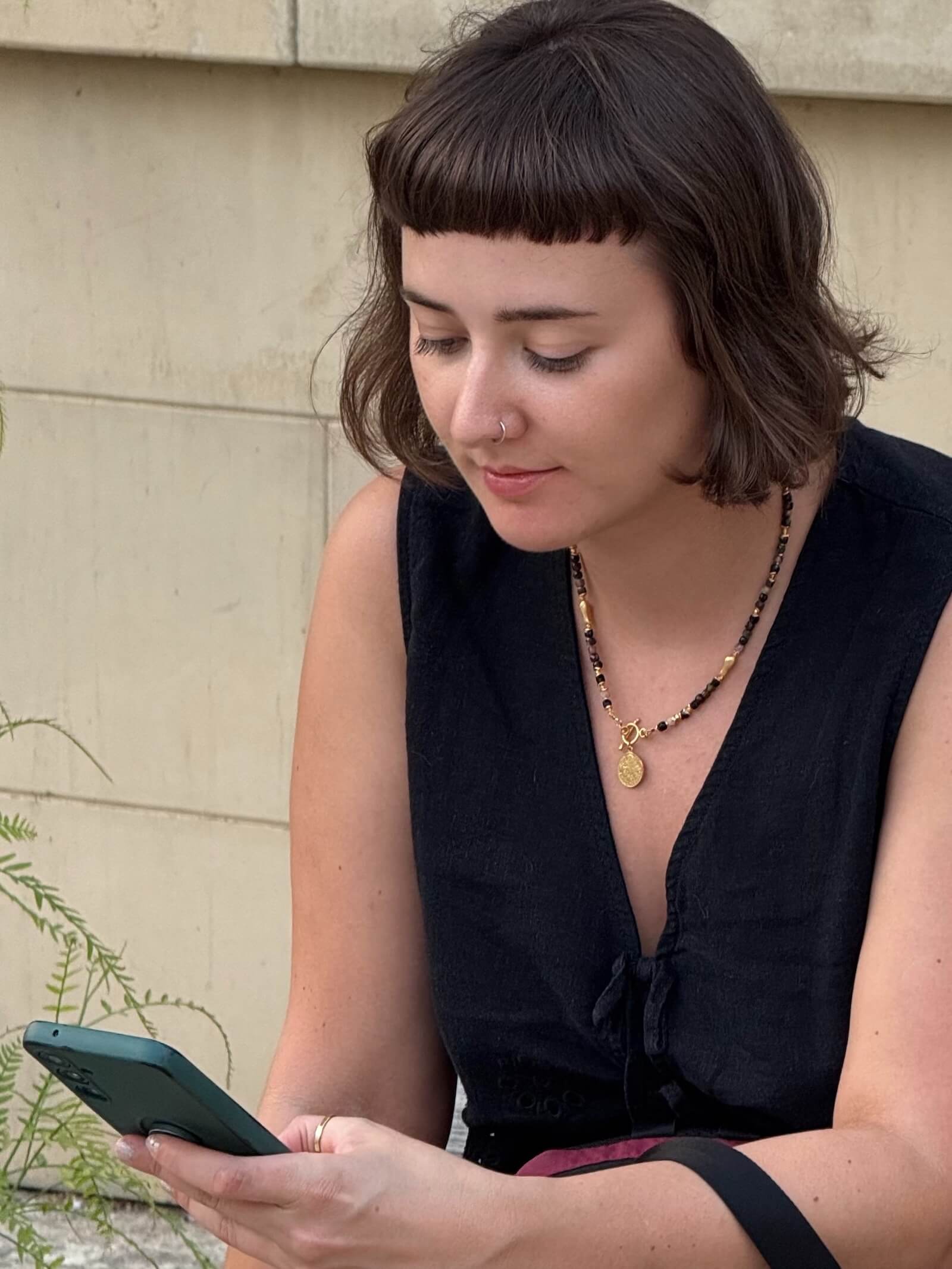 Naszyjnik z Turmalinu z Zapięciem na Patyczek