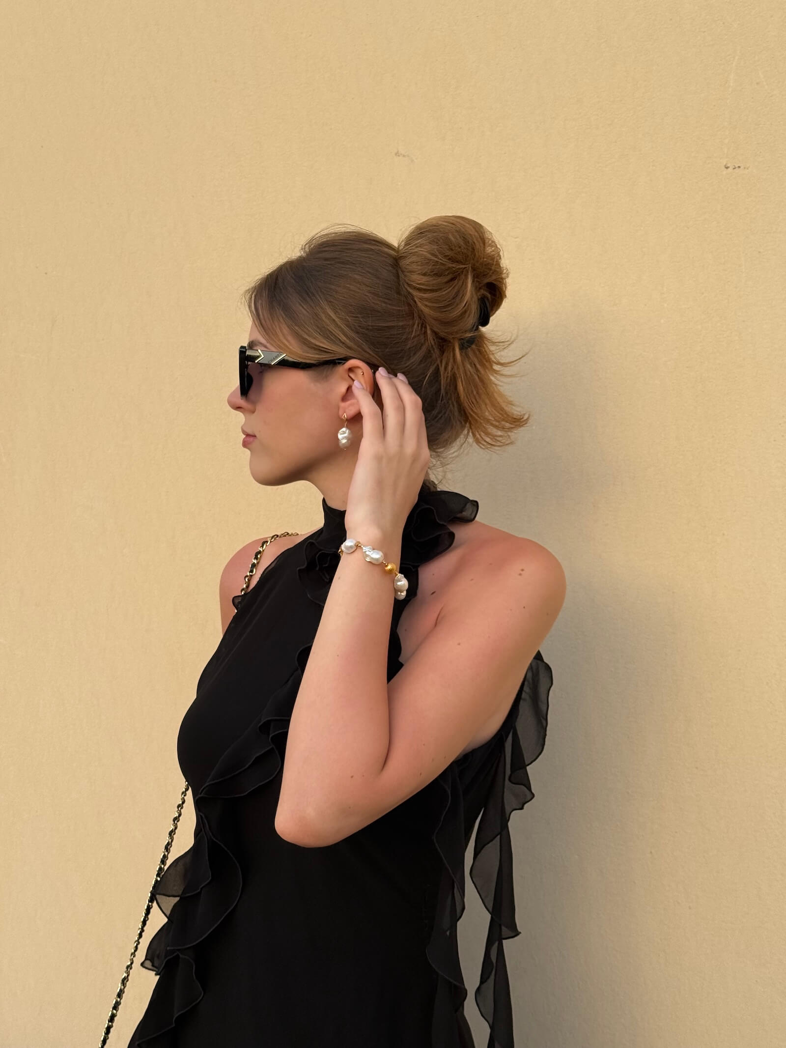 Bransoletka z Białych Pereł Barokowych