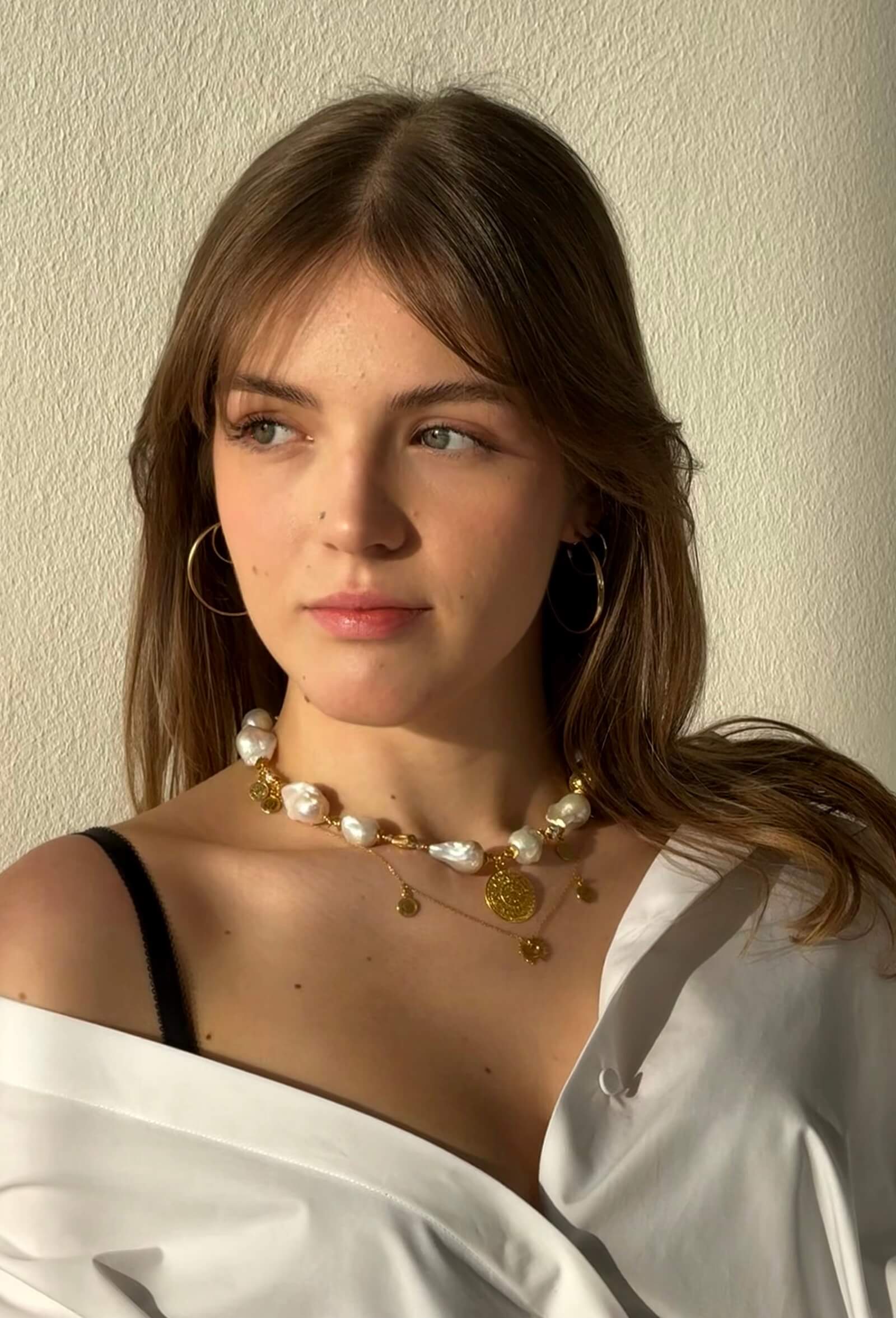 Łańcuszek Pozłacany ze słoneczkiem