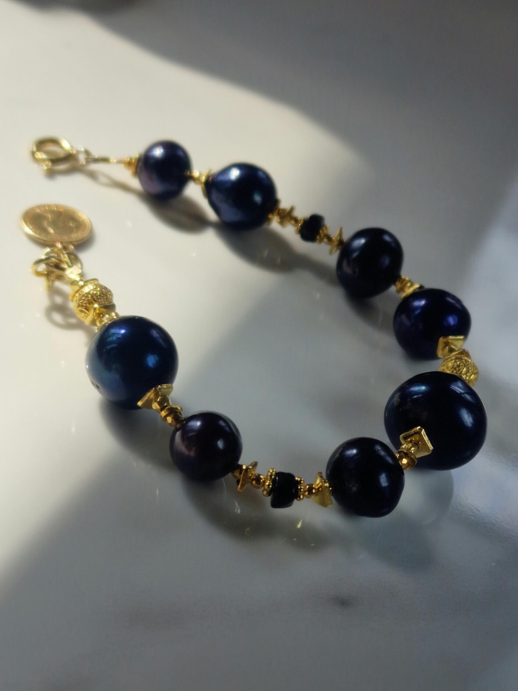 Bransoletka z Czarnych Pereł