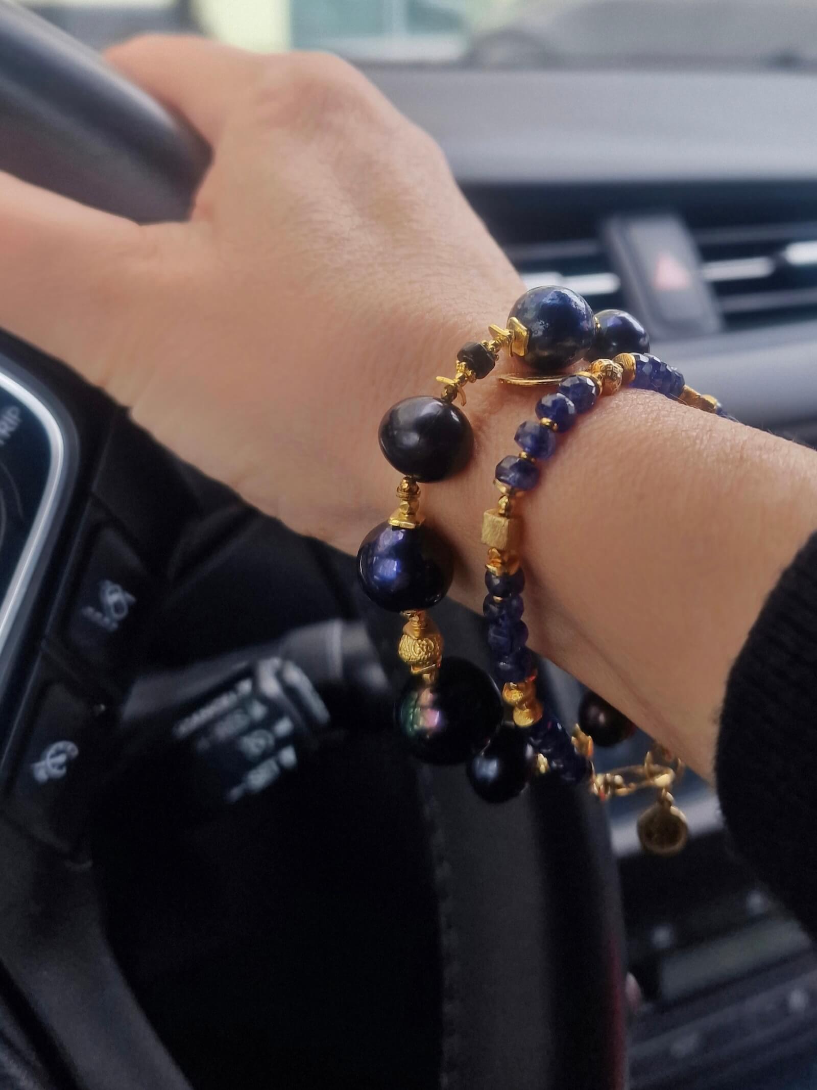 Bransoletka z Czarnych Pereł