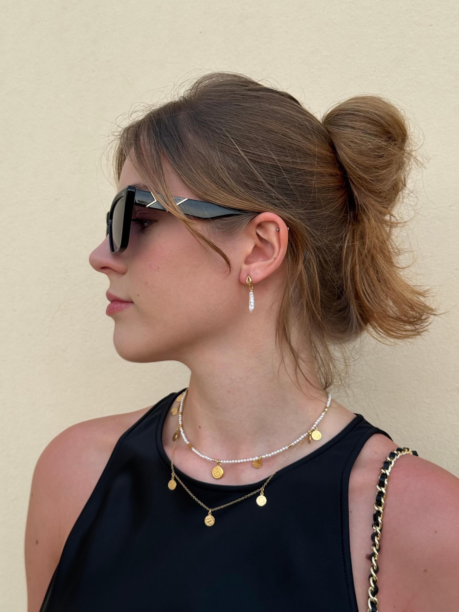 Łańcuszek Pozłacany ze słoneczkiem