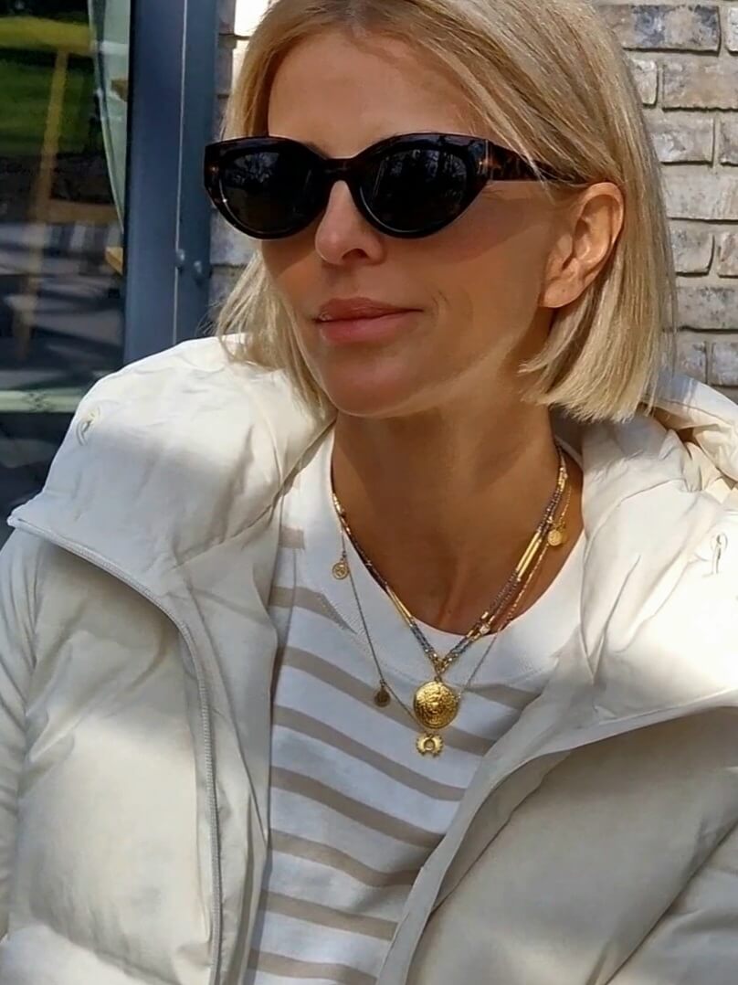 Naszyjnik z Topazem i Zawieszką - Moneta Azteków