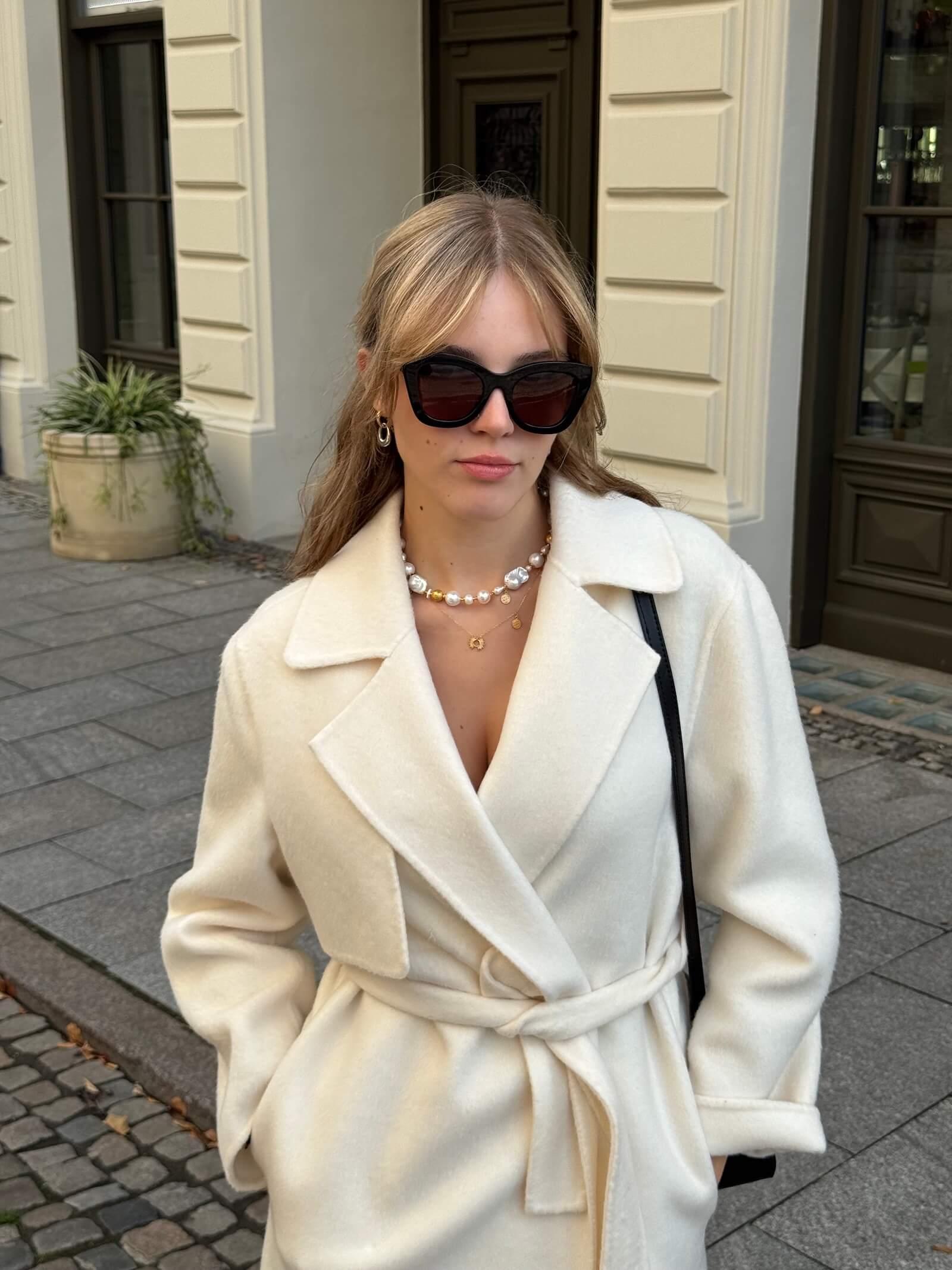 Choker z Białych Pereł Barokowych - ULASIENICKA