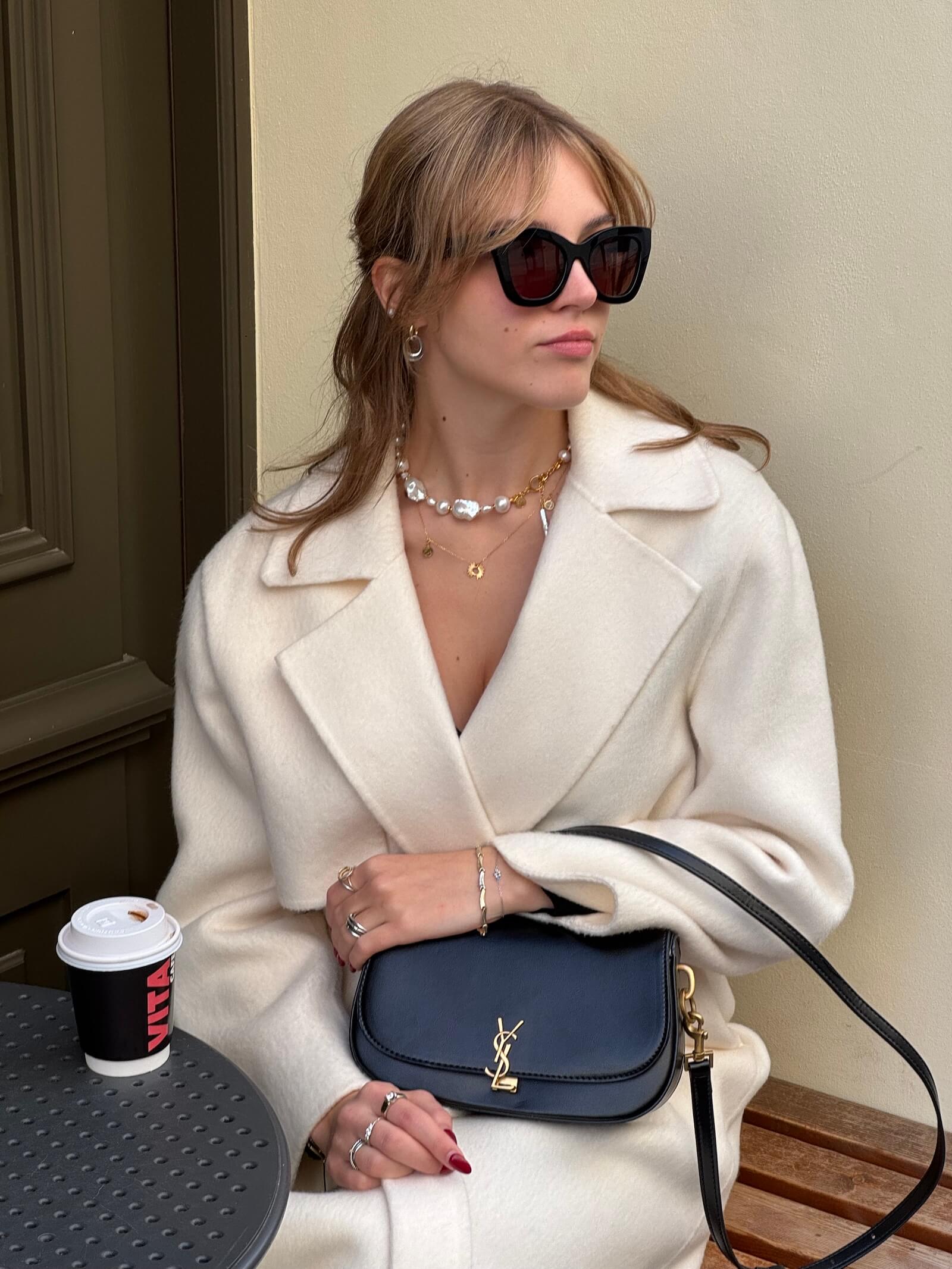 Choker z Białych Pereł Barokowych - ULASIENICKA