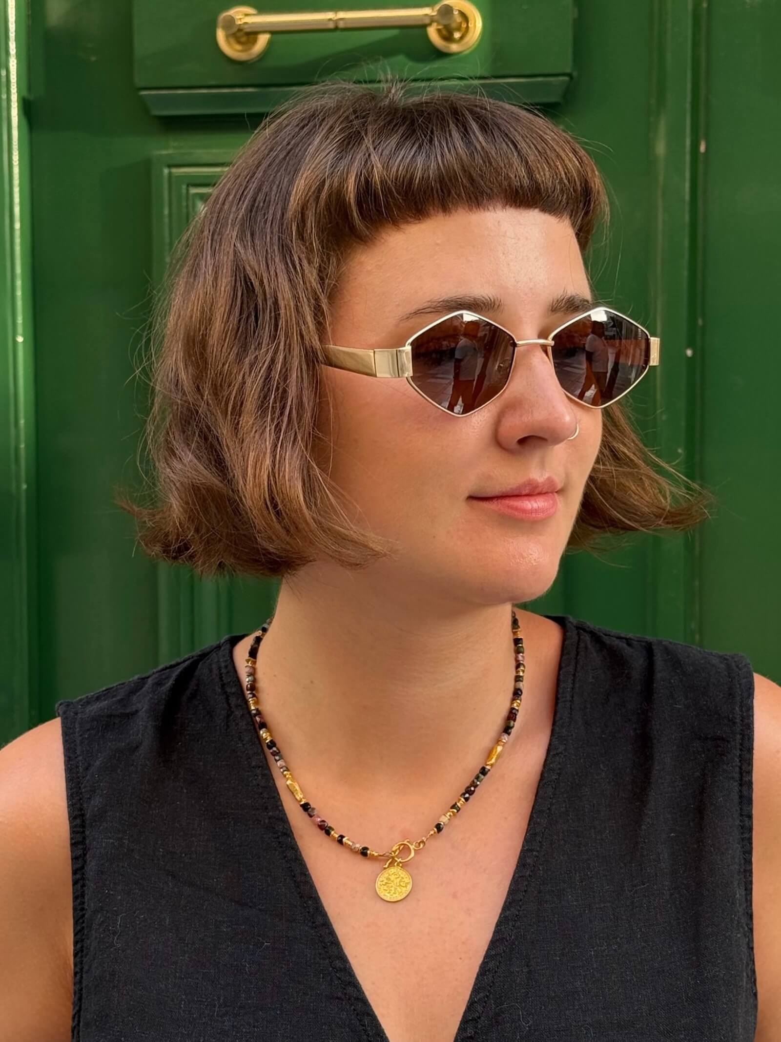 Naszyjnik z Turmalinu z Zapięciem na Patyczek