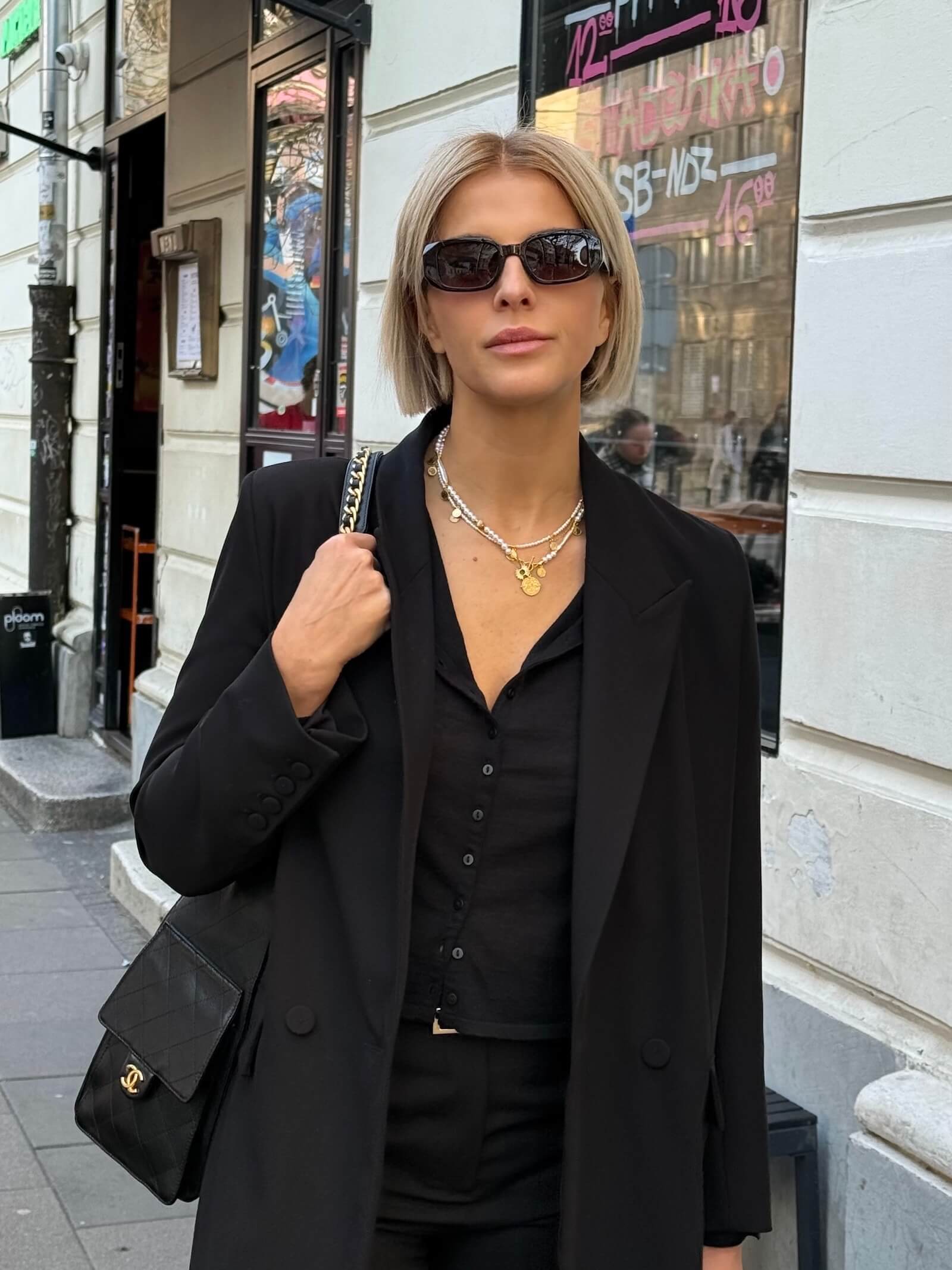 Zestaw Naszyjników z Białych Pereł z Zapięciem na Patyczek