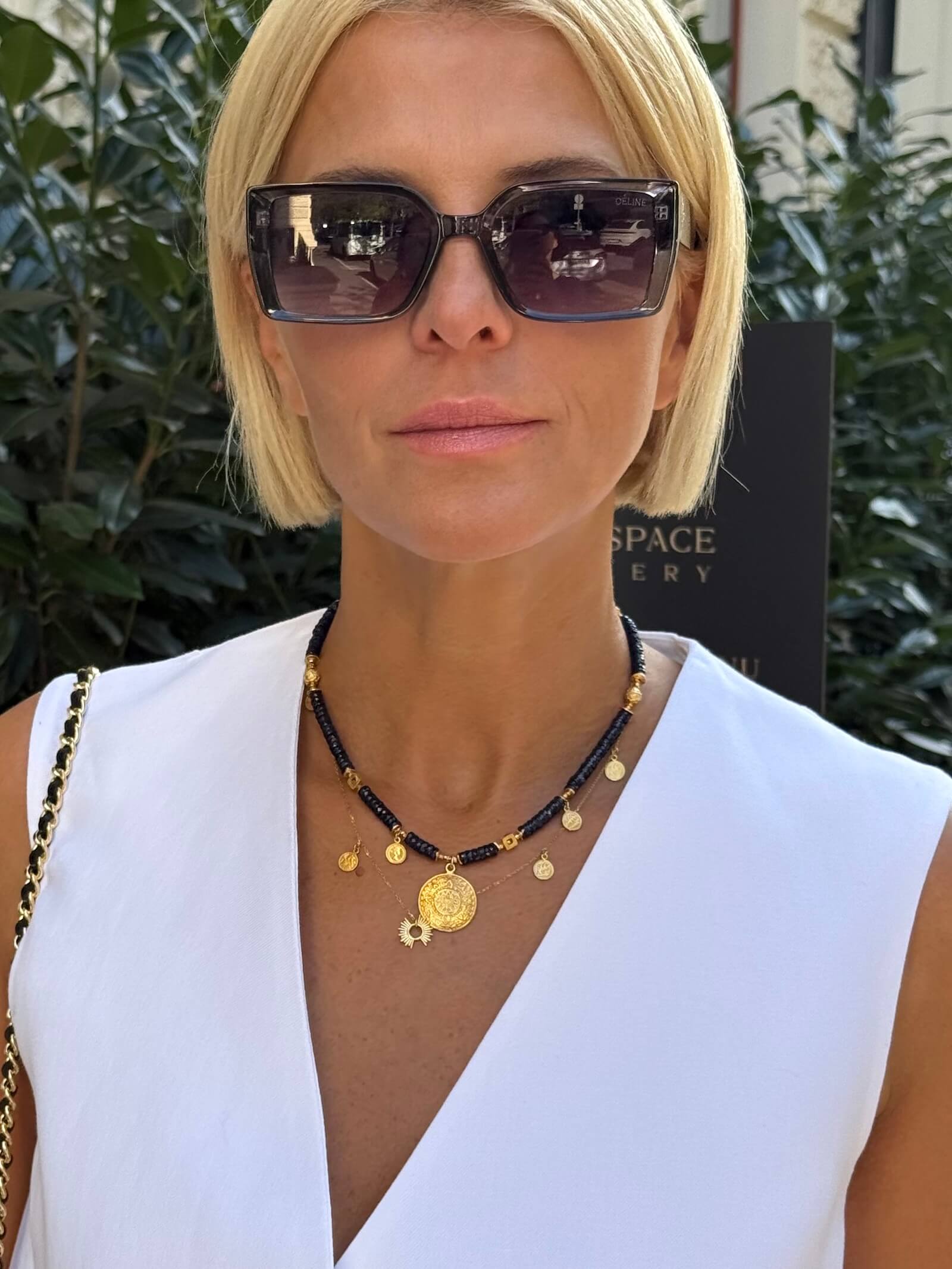 Łańcuszek Pozłacany ze słoneczkiem