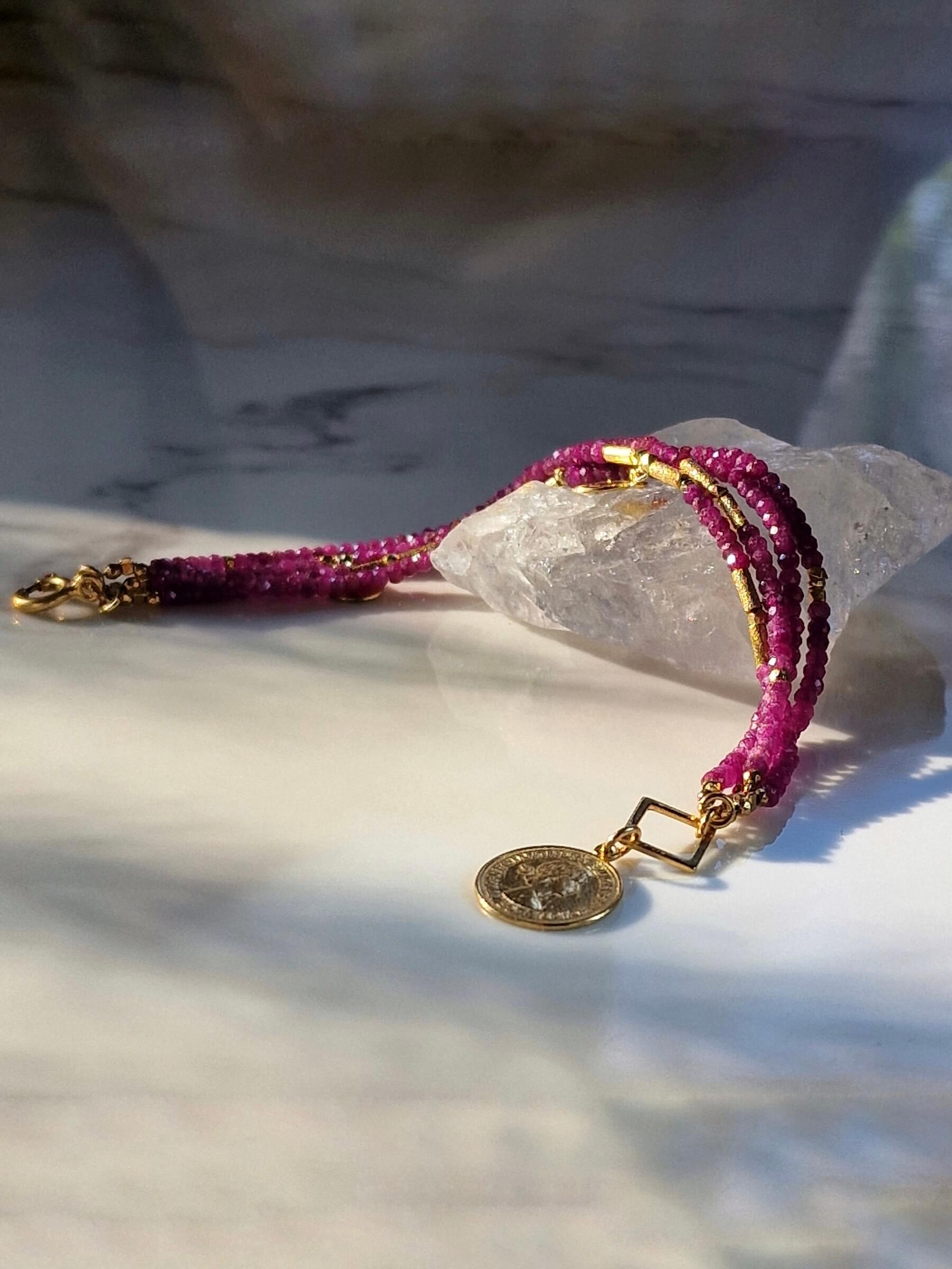 Bransoletka z Rubinów