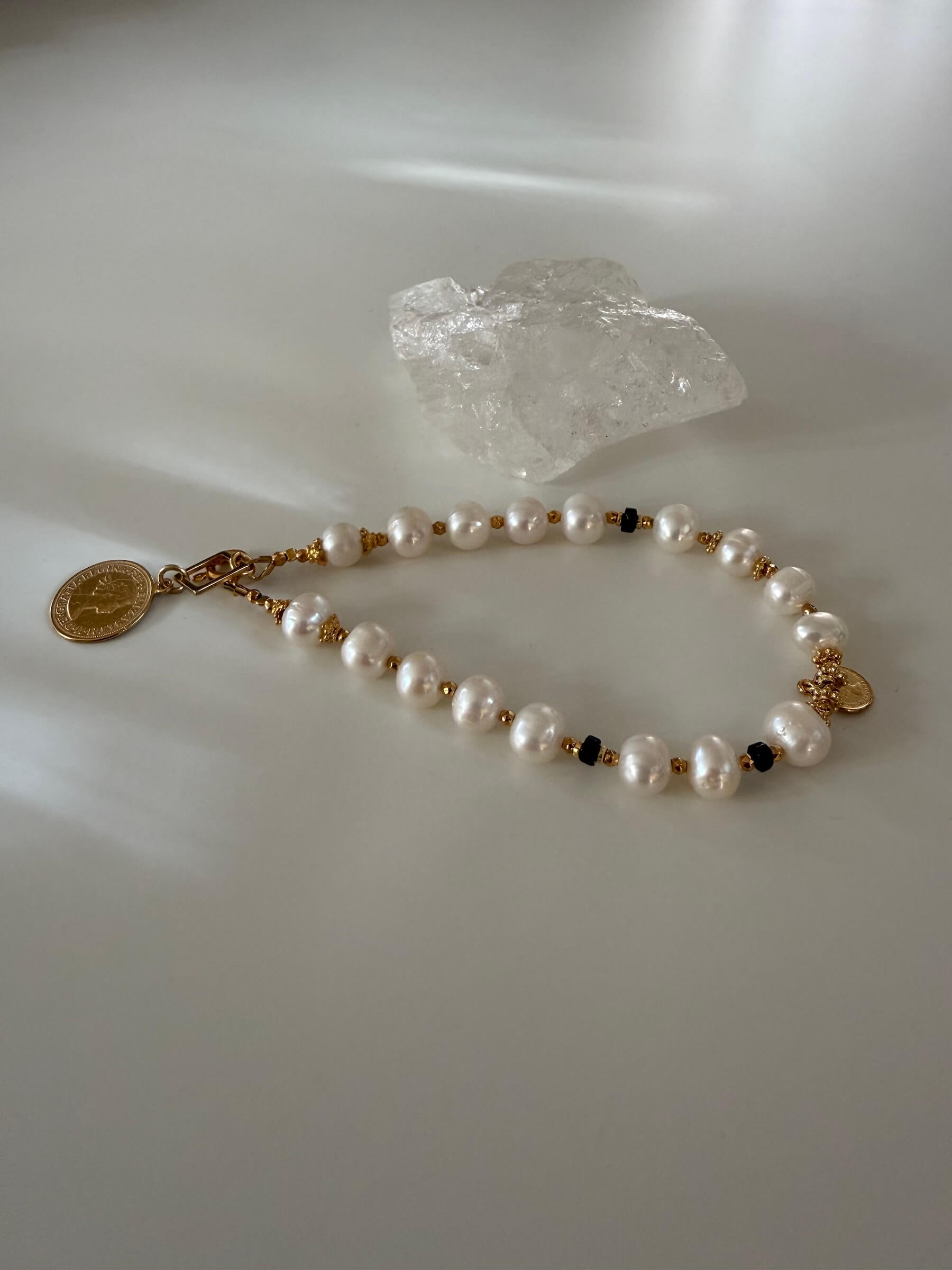 Bransoletka z Pereł z Turmalinem