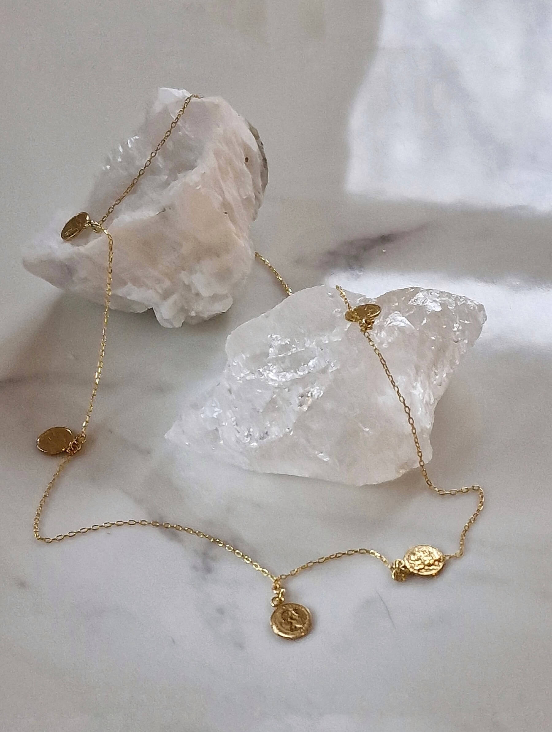 Łańcuszek Pozłacany z monetkami