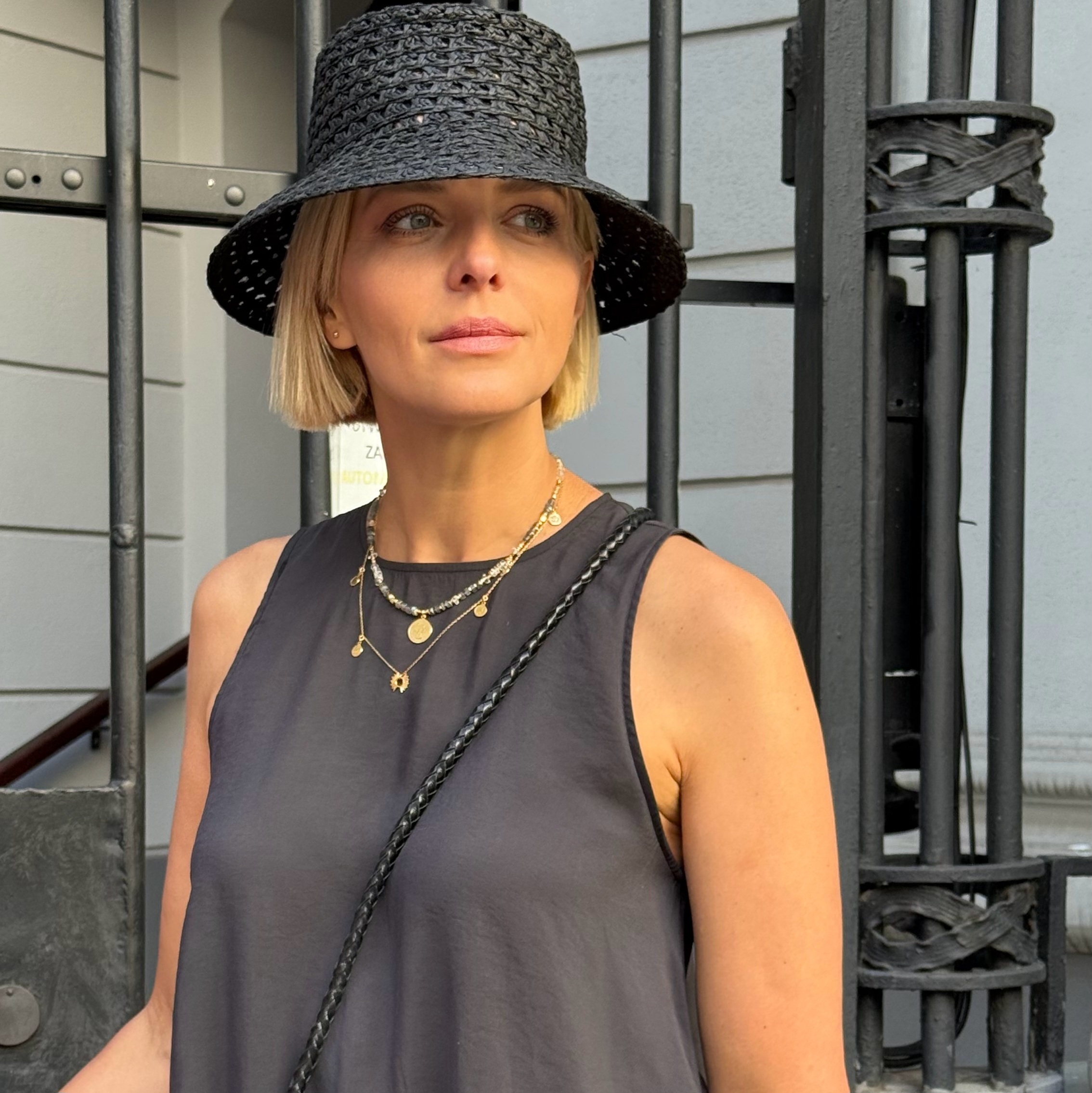 Naszyjnik z Labradorytów i kryształów górskich - obrazek 4