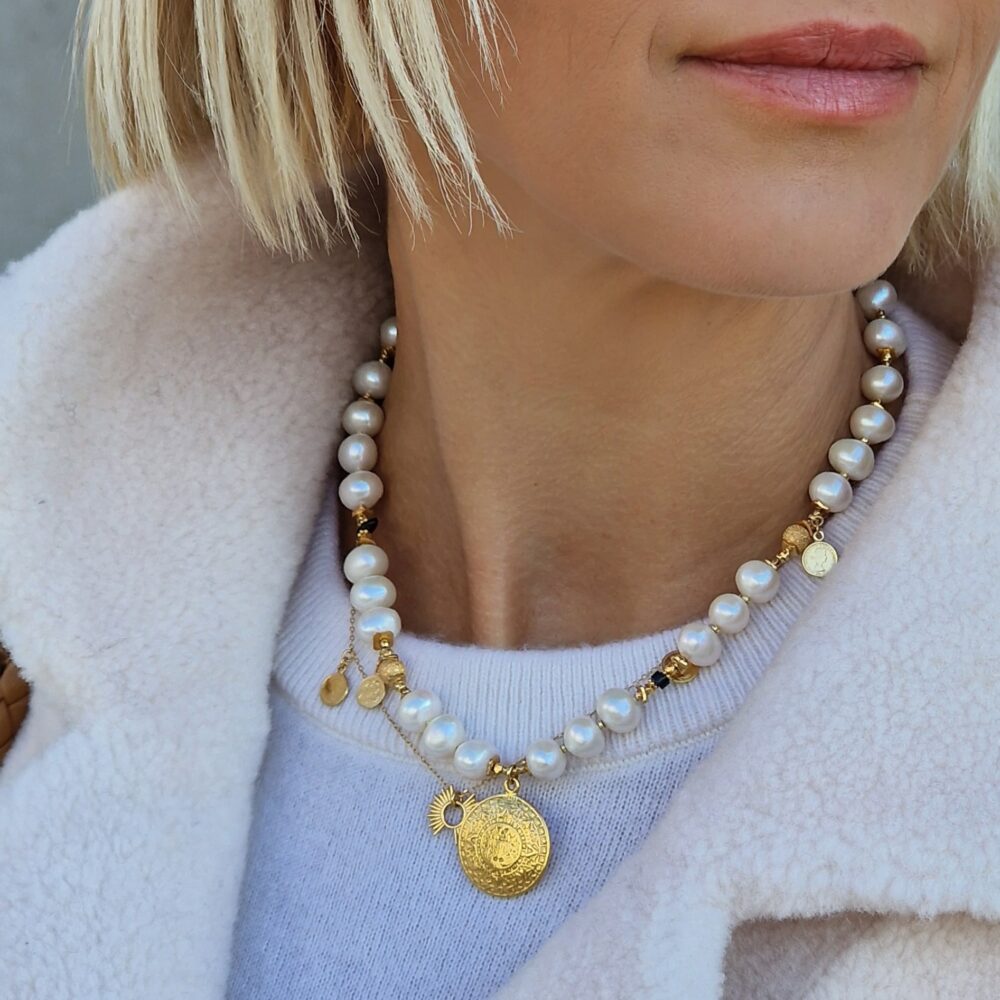 Perły z Monetą Azteków