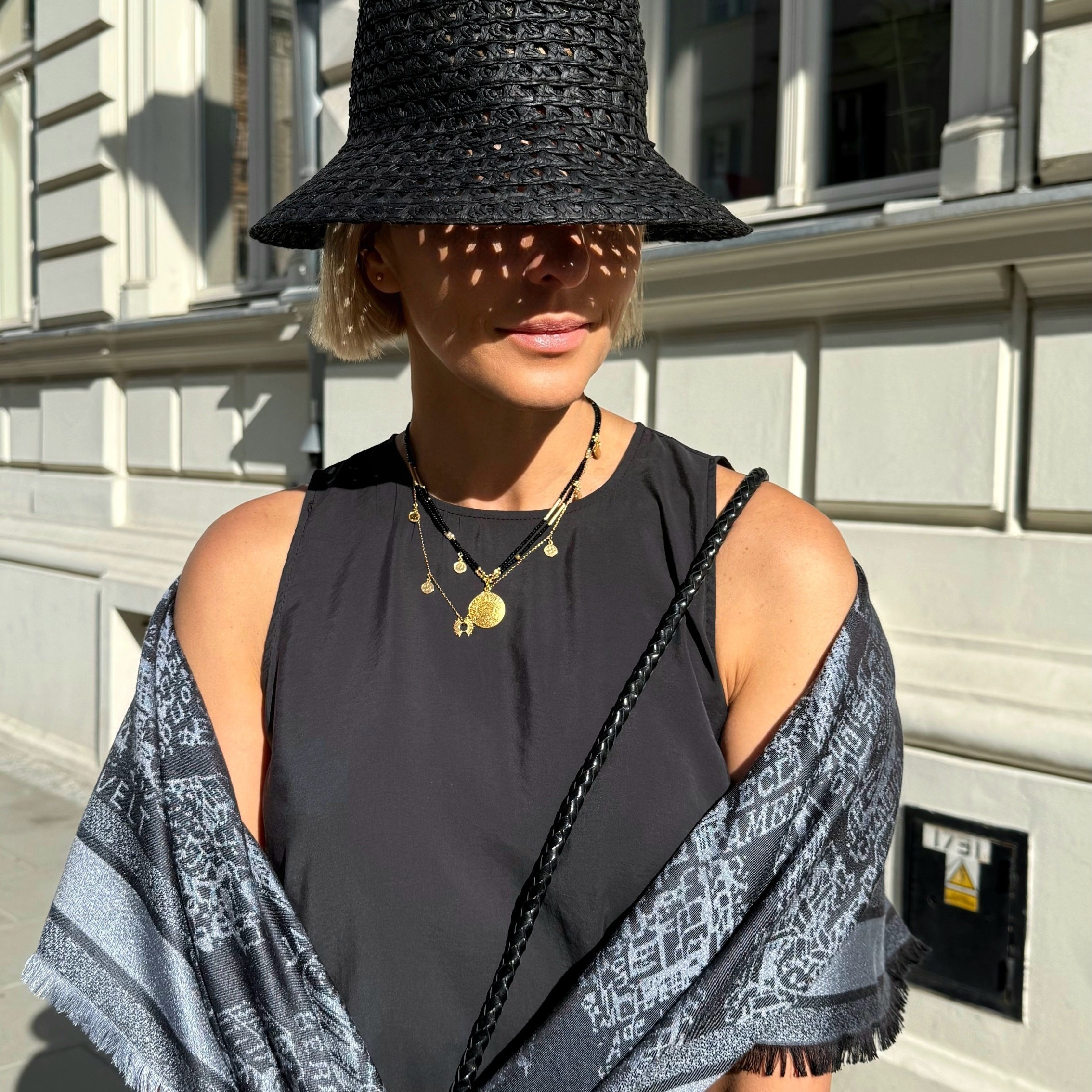 Naszyjnik Podwójny Czarno Złoty z Monetą Azteków - obrazek 13