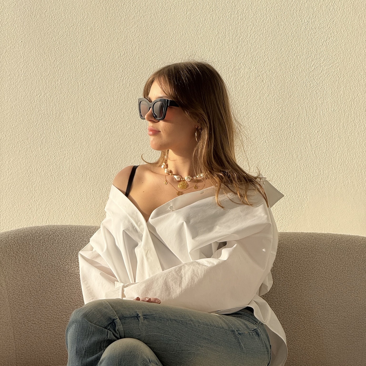 Naszyjnik z białych pereł barokowych - obrazek 16