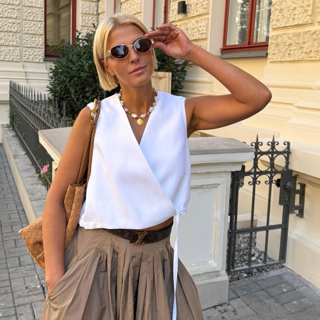 Naszyjnik z białych pereł barokowych - obrazek 5