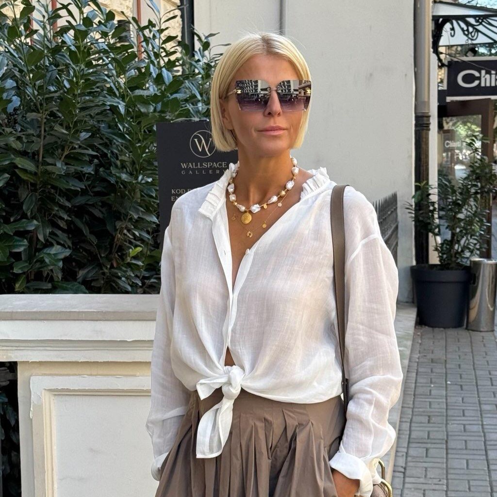 Naszyjnik z białych pereł barokowych - obrazek 10