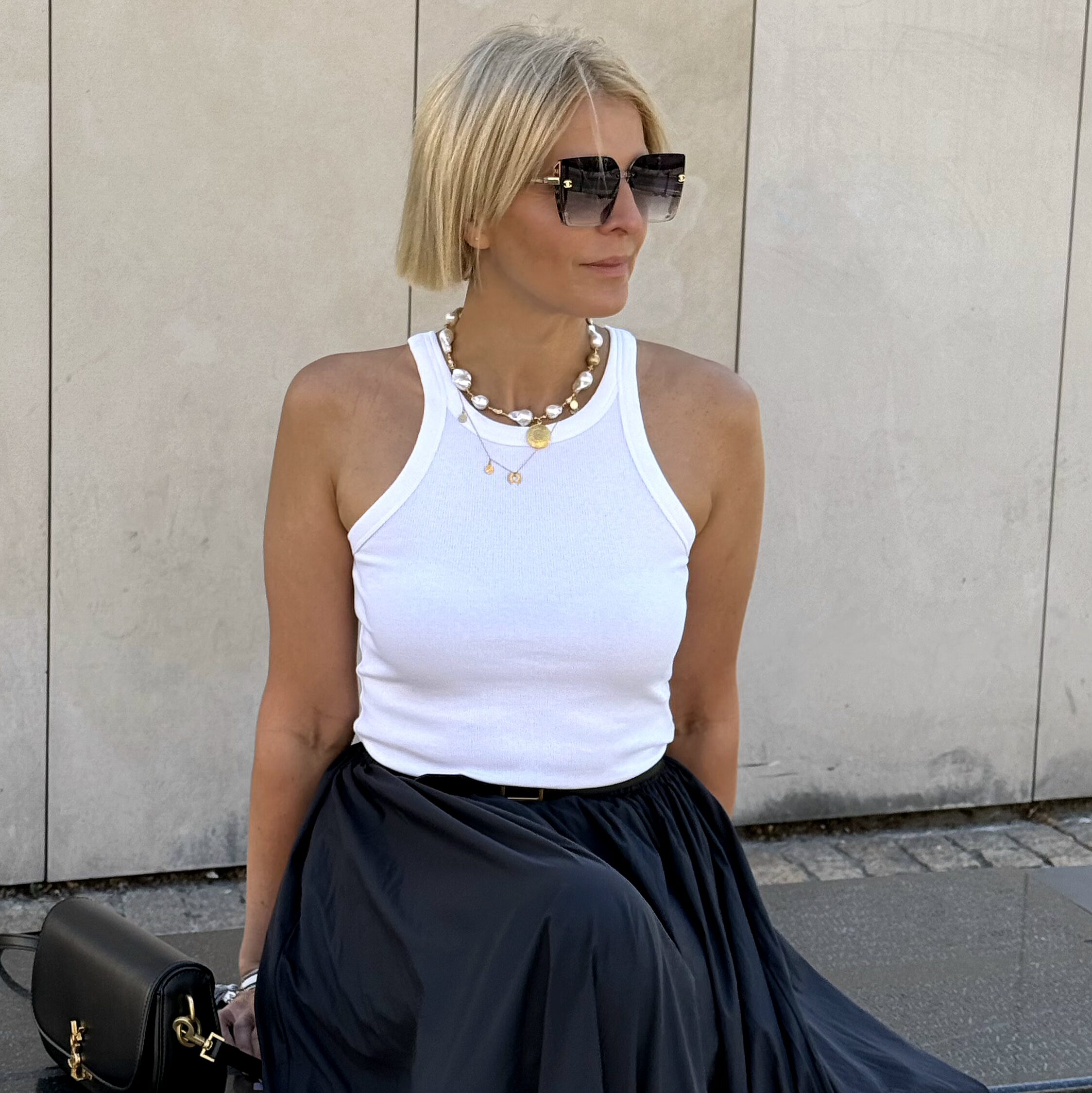 Naszyjnik z białych pereł barokowych - obrazek 9