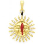 Słońce z papryczką złote